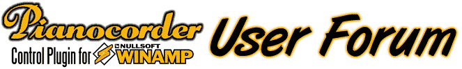 WINAMP Pianocorder Plug-in User Forum